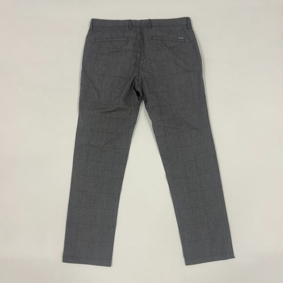 Men’s Slim-Fit Grey Check Hugo Boss Trousers - Picture 9 of 9
